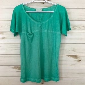 Teal Zara T-Shirt with front pocket, Size Small, EUC